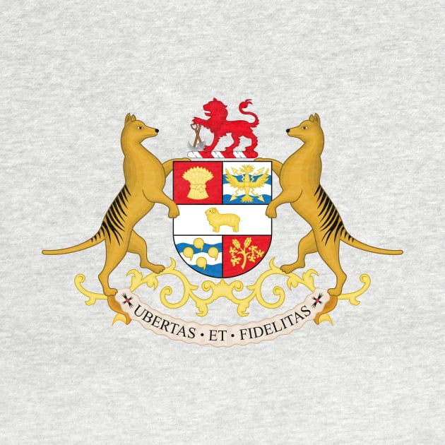 Tasmanian Coat of Arms by Rosettemusicandguitar